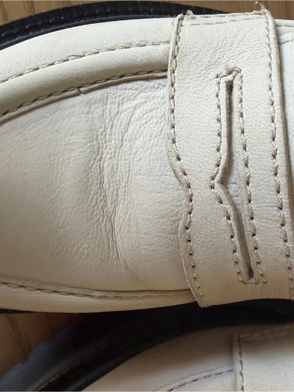 Free People Lyra Lug Sole Loafer Pearl Sand Cream Chunky Platform Shoe Size 8 - Picture 10 of 13